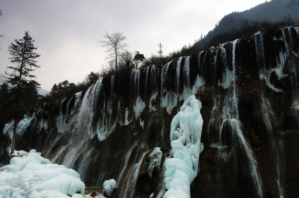 Vodopády Nuorilang v národním parku Jiuzhaigou